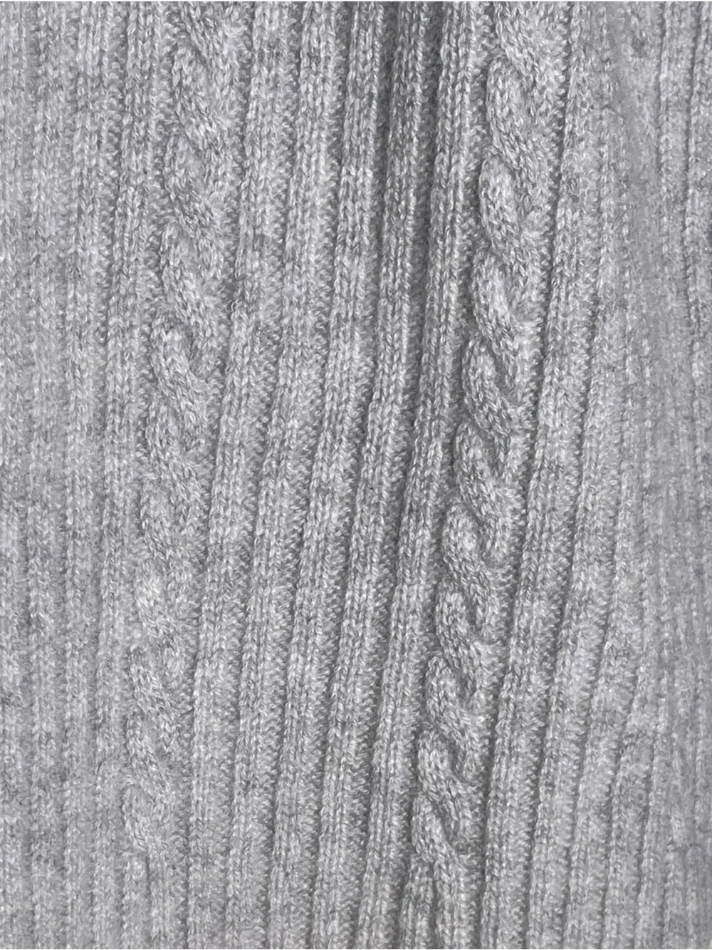 Vineyard Vines 100% Cashmere Cable Knit Scarf Grey Oversized 15 X 76 Cozy Soft